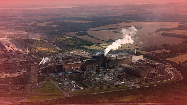 British Steel plant in Scunthorpe. Credit: Geograph.org.uk