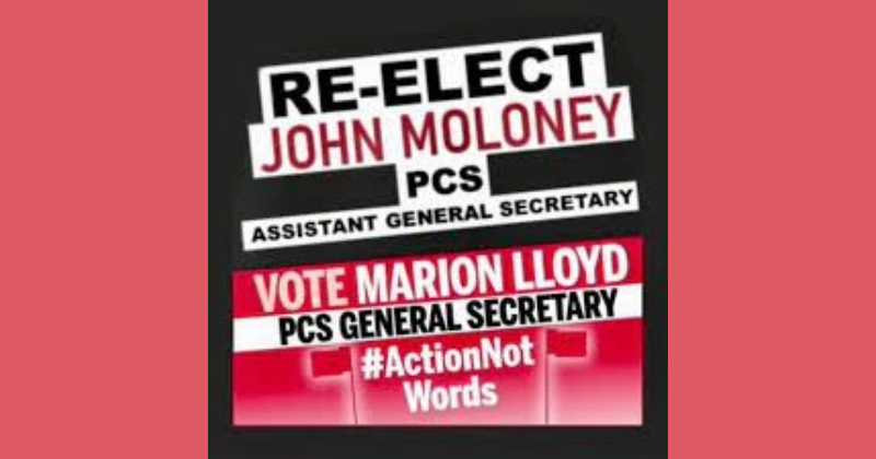 PCS: Vote Lloyd and Moloney, but rank and file must organise to break with Broad Leftism