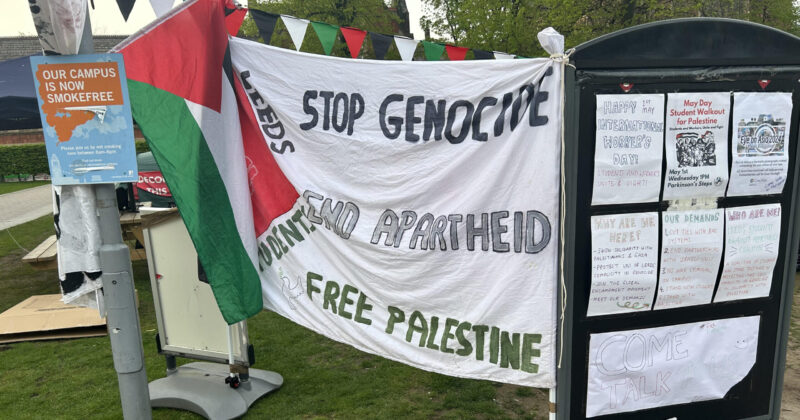 Leeds students join the global student revolt in solidarity with Palestine